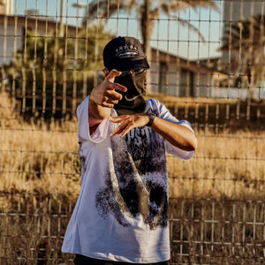 TRAPSTAR T-SHIRT WHITE AND GRY