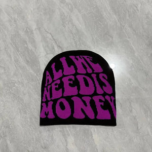 ALL WE NEED IS MONEY BEANIE HAT