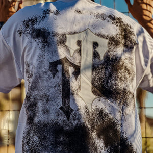 TRAPSTAR T-SHIRT WHITE AND GRY