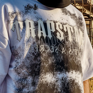 TRAPSTAR T-SHIRT WHITE AND GRY