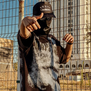 TRAPSTAR T-SHIRT BLACK AND GRY